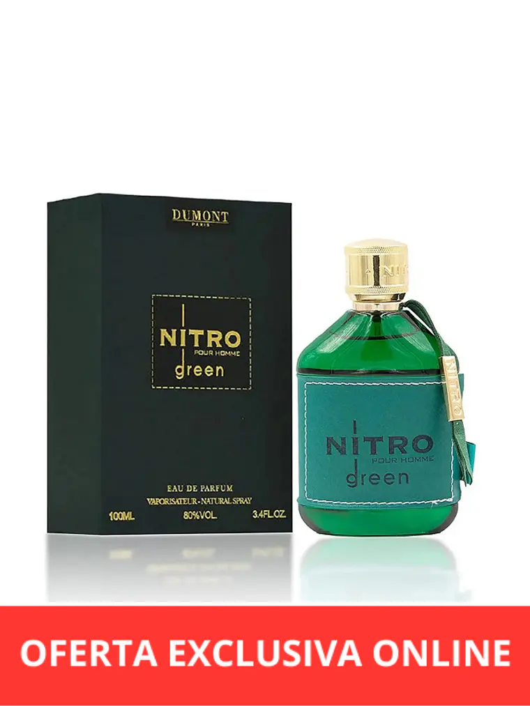 Perfume Dumont Nitro Green LTD Eau de Parfum para hombre, 100 ml 1
