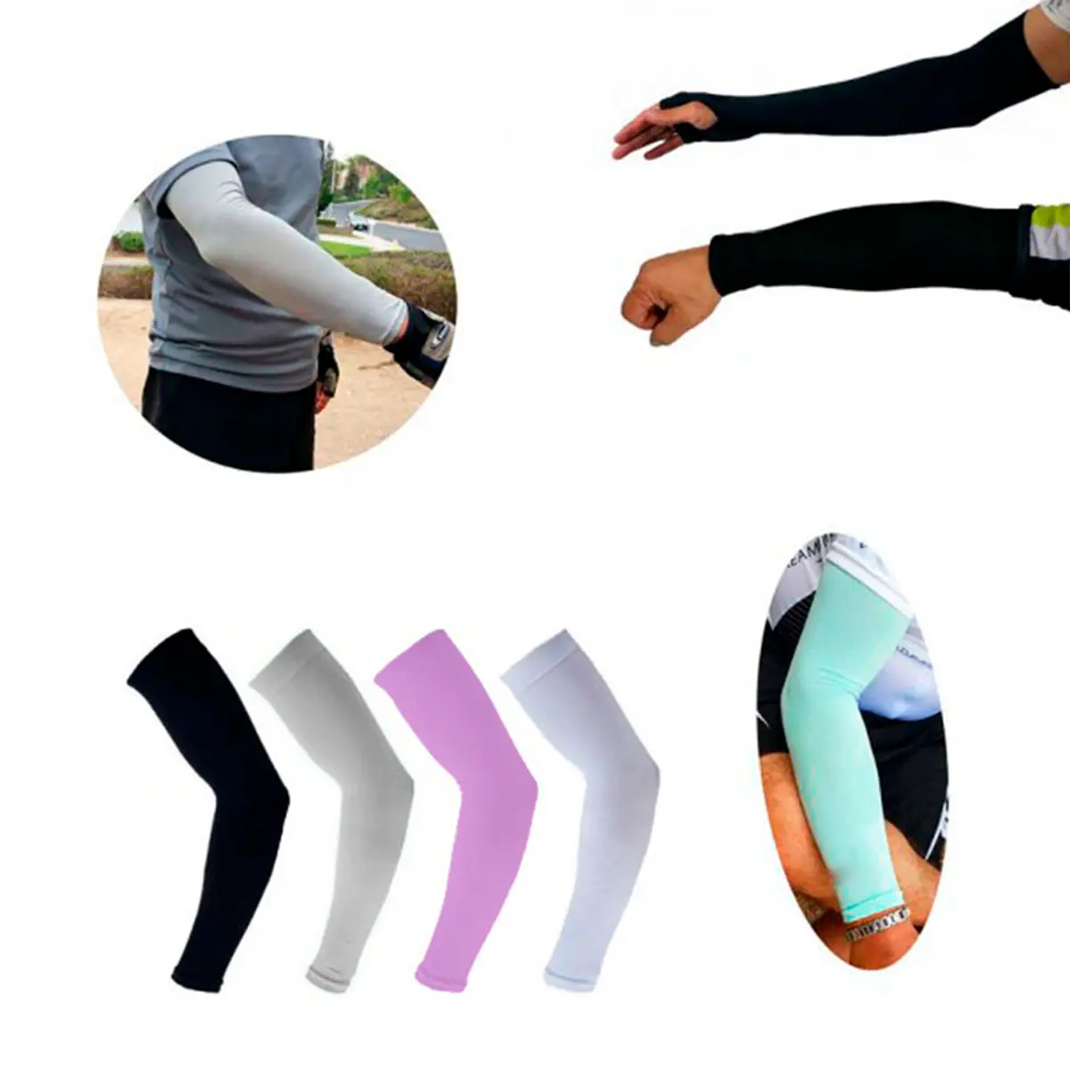Mangas Deportivas Unisex Con Protección Solar Y Reflectante – Ideales Para Correr, Ciclismo Y Senderismo