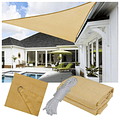 Toldo Vela Sombra Triangular 5x5x5 Metros Filtro Uv