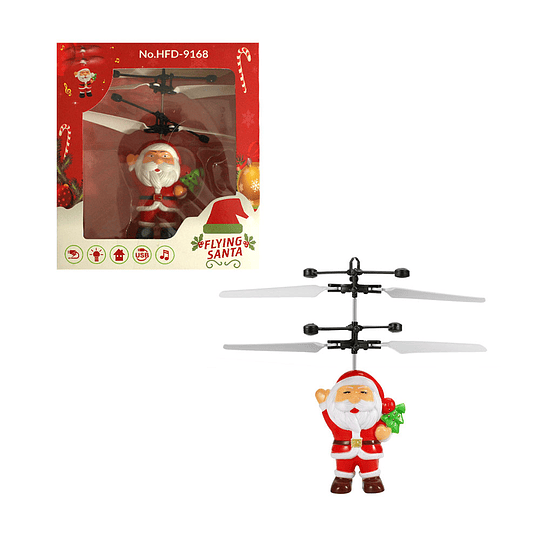 Volador Drone Mini Sensor Led Juguete Santa