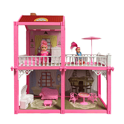 Casa De Muñecas Infantil Didáctica Armable Juguete 83 Pcs