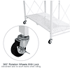 Estante Plegable Multiuso Metal Con Ruedas 3, 4 y 5 Niveles