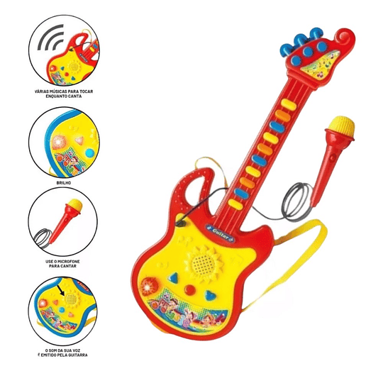 Guitarra Musical Micrófono Karaoke Juguete Niños