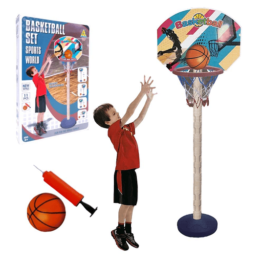 Juego De Basquetbol Ajustable Para Niños 98 Cm