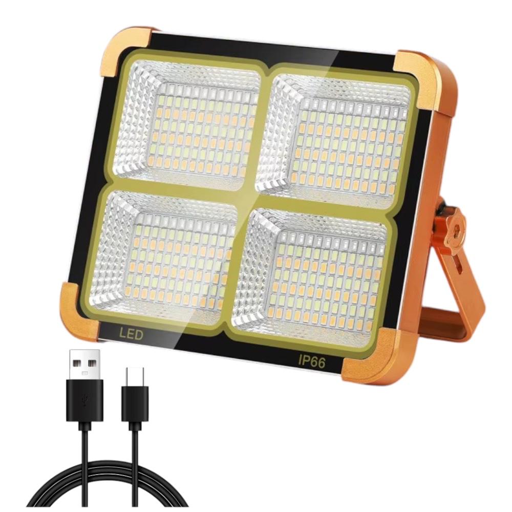Foco LED Multifunción Recargable Solar con Martillo de Emergencia