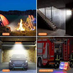 Foco Led Solar Reflector Emergencia Camping 1000w