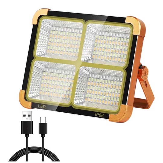 Foco Led Solar Reflector Emergencia Camping 1000w