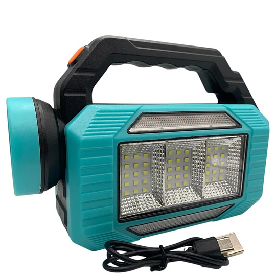 Linterna Led Solar Emergencia Recargable USB Portátil Alta Potencia  