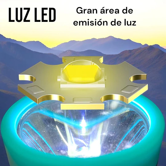 Linterna Led Solar Emergencia Recargable USB Portátil Alta Potencia  