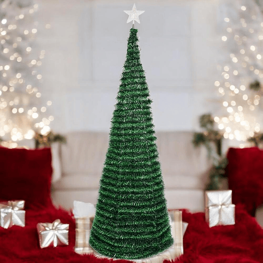 Árbol De Navidad Plegable Espiral 150 Cm 