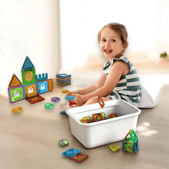 Juego Magnético Bloques De Construcción Didáctico 20 Pcs