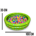 Piscina Inflable Redonda Para Niños 100x35 Cm