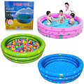 Piscina Inflable Redonda Para Niños 100x35 Cm