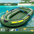 Bote Inflable Kayak + Remos 195x116 Cm Para 2 Personas 