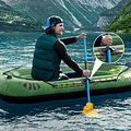Bote Inflable Kayak + Remos 195x116 Cm Para 2 Personas 