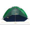 Paraviento Media Carpa Con Filtro Uv Playa
