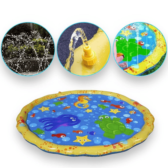 Alfombra De Agua Piscina Para Niños Cascada 137 Cm