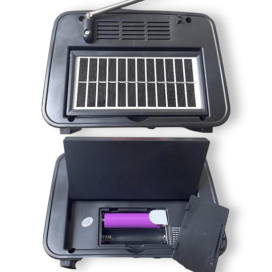 Radio Linterna Portátil Solar Bluetooth Recargable Retro Vintage 