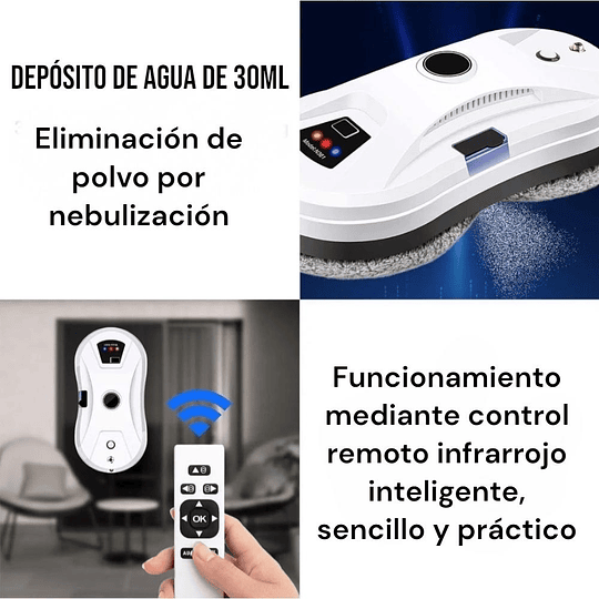 Robot Limpia Vidrio Inteligente Automático