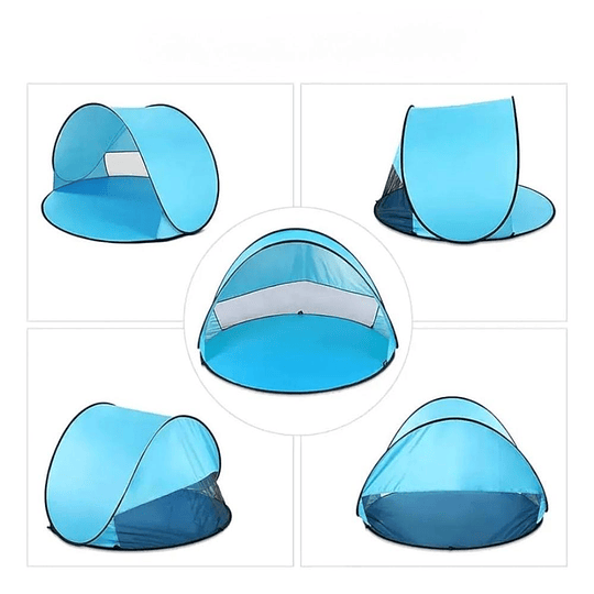 Carpa Paraviento De Playa Automática Con Filtro Uv