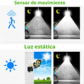 Foco Solar Tipo Camara Con Sensor De Movimiento + Control Remoto 