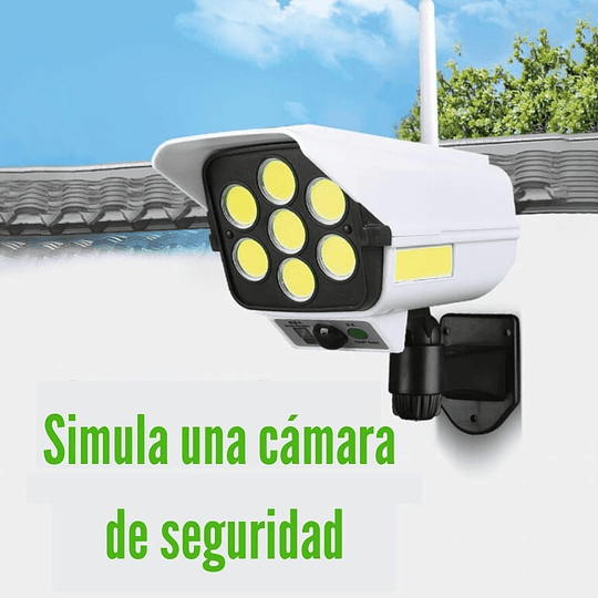 Foco Solar Tipo Camara Con Sensor De Movimiento + Control Remoto 
