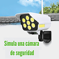 Foco Solar Tipo Camara Con Sensor De Movimiento + Control Remoto 