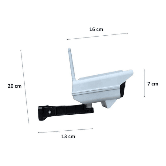 Foco Solar Tipo Camara Con Sensor De Movimiento + Control Remoto 