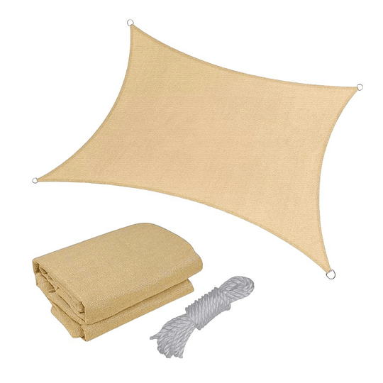Toldo Vela Sombra Cuadrado 3x3 Metros Filtro Uv