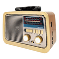 Radio Linterna Portátil Solar Bluetooth Recargable Retro Vintage 