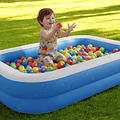 Piscina Inflable Rectangular 2.0x1.2x40 Cm 