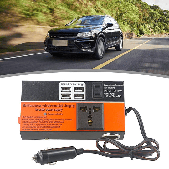 Inversor Convertidor De Voltaje Para Vehiculos Corriente 12v