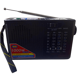 Radio Portátil Analógica Solar Recargable AM/FM MP3 