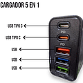 Cargador Multiple 125w Carga Rápida 