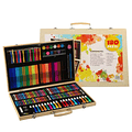Set Arte Y Dibujo 180 Piezas Maletín De Pinturas Y Lápices 