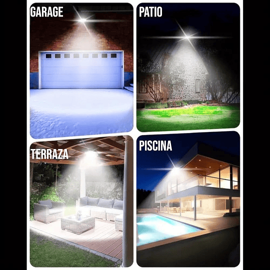 Foco Solar Exterior 700w Sensor De Movimiento Ip65 + Control