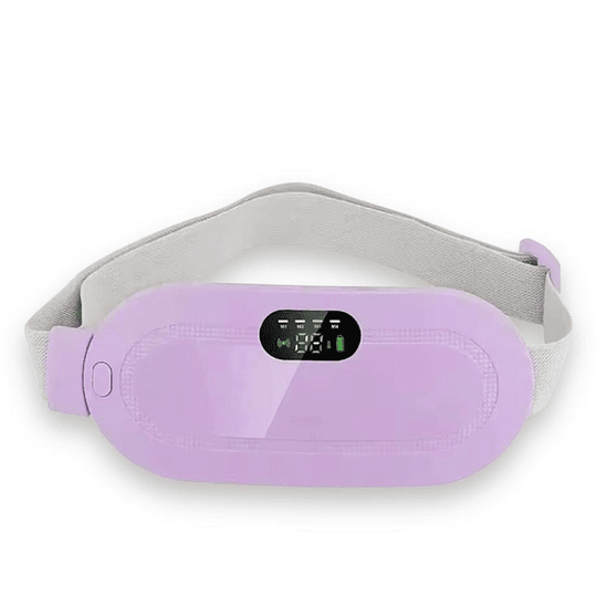 Cinturón Calentador Menstrual Con Masajeador Recargable Portátil