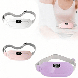 Cinturón Calentador Menstrual Con Masajeador Recargable Portátil