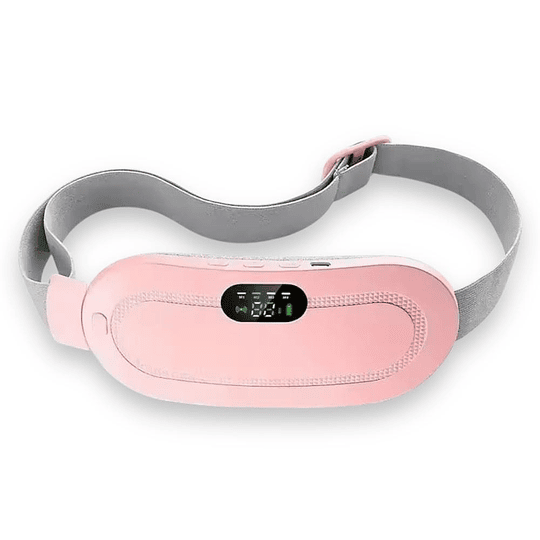 Cinturón Calentador Menstrual Con Masajeador Recargable Portátil