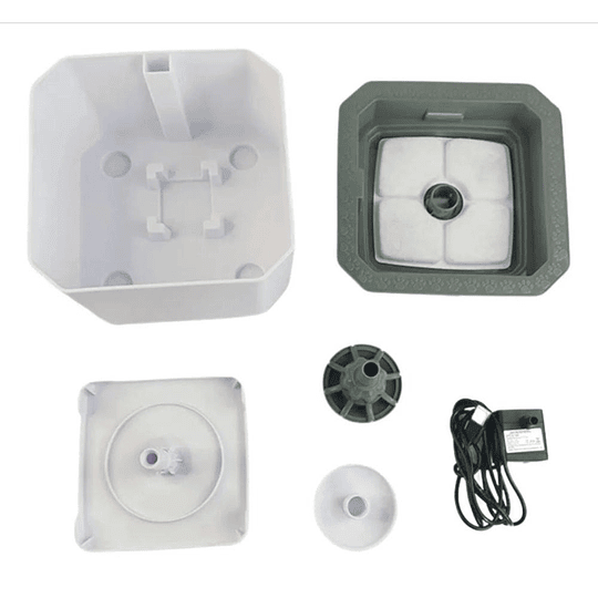 Fuente Bebedero Para Gatos Y Mascotas Automático Blanco 