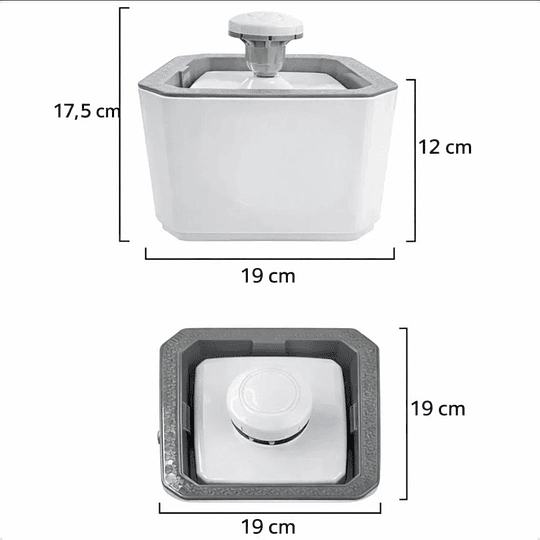 Fuente Bebedero Para Gatos Y Mascotas Automático Blanco 