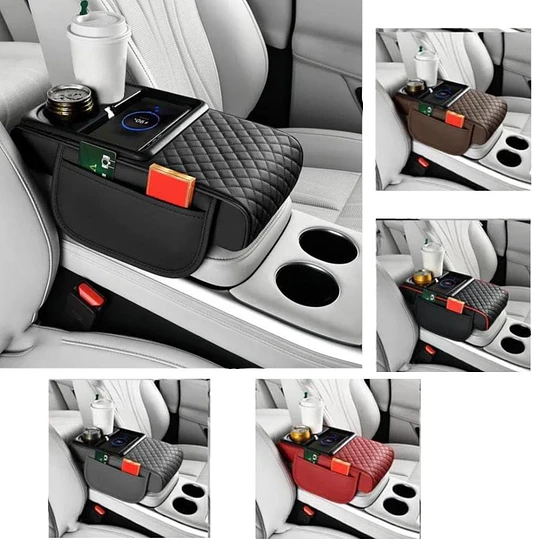 Portavasos De Consola Apoya Brazos Organizador Para Automóvil Universal