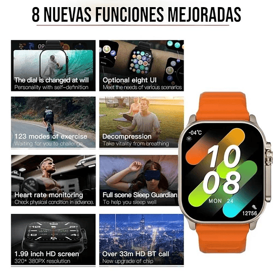 Reloj Inteligente Smartwatch T900 Ultra 