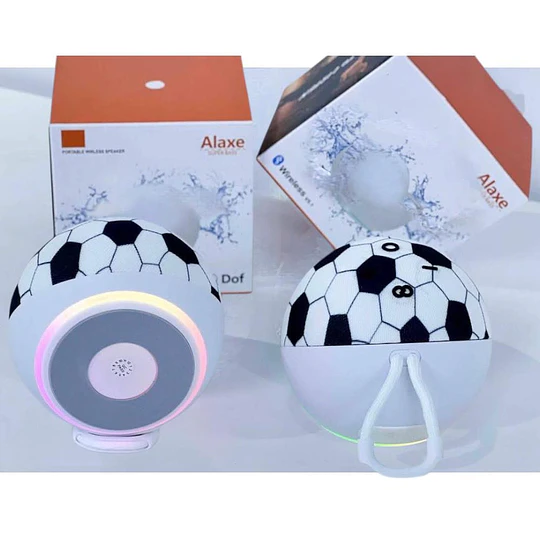 Parlante Bluetooth Portátil Recargable Luces Rgb Alexe