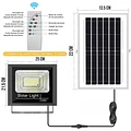 Foco Reflector Led Solar 100w Ip67 + Control 
