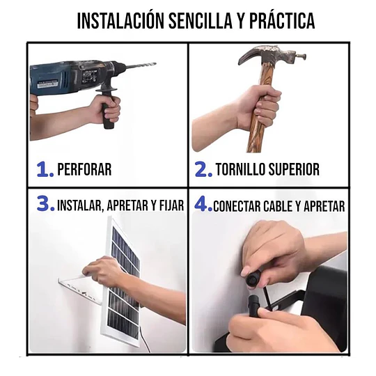 Foco Reflector Led Solar 200w Ip67 + Control 