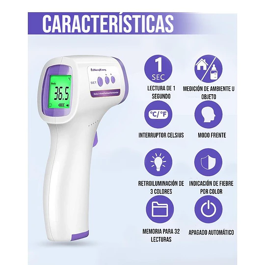 Termómetro Digital Infrarrojo Para Medir La Temperatura 