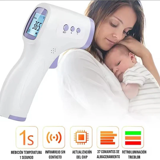 Termómetro Digital Infrarrojo Para Medir La Temperatura 