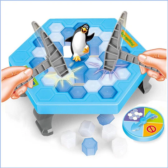 Juego De Mesa Salva Al Pinguino Mini Para Niños Juguete