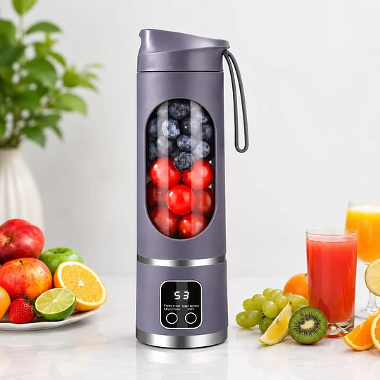 Licuadora Portátil Recargable Con Vaso 450 Ml